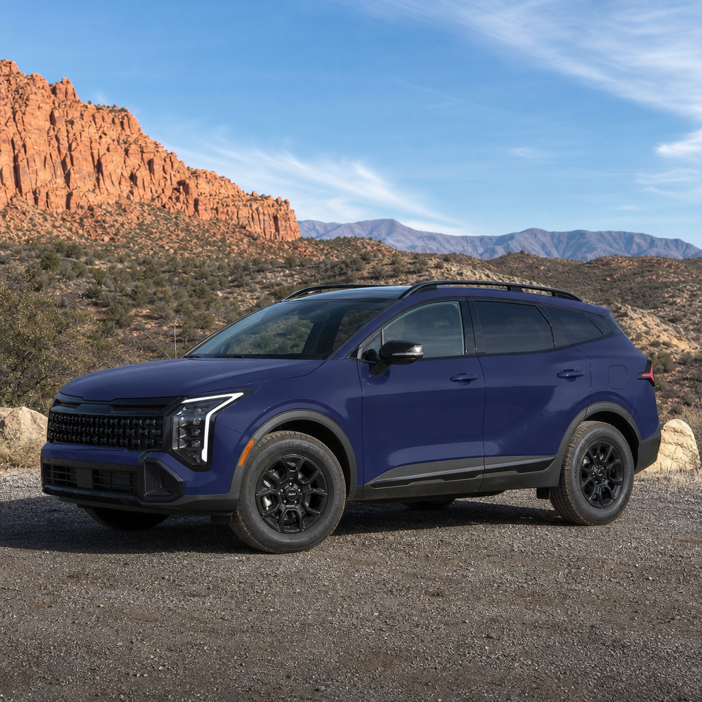 2026 Kia Sportage X-Line — Vesta Blue