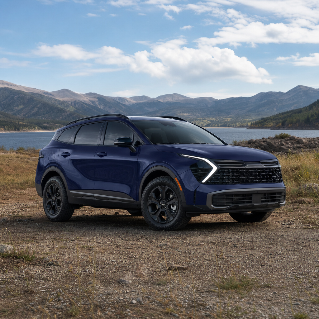2026 Kia Sportage X-Line — Vesta Blue