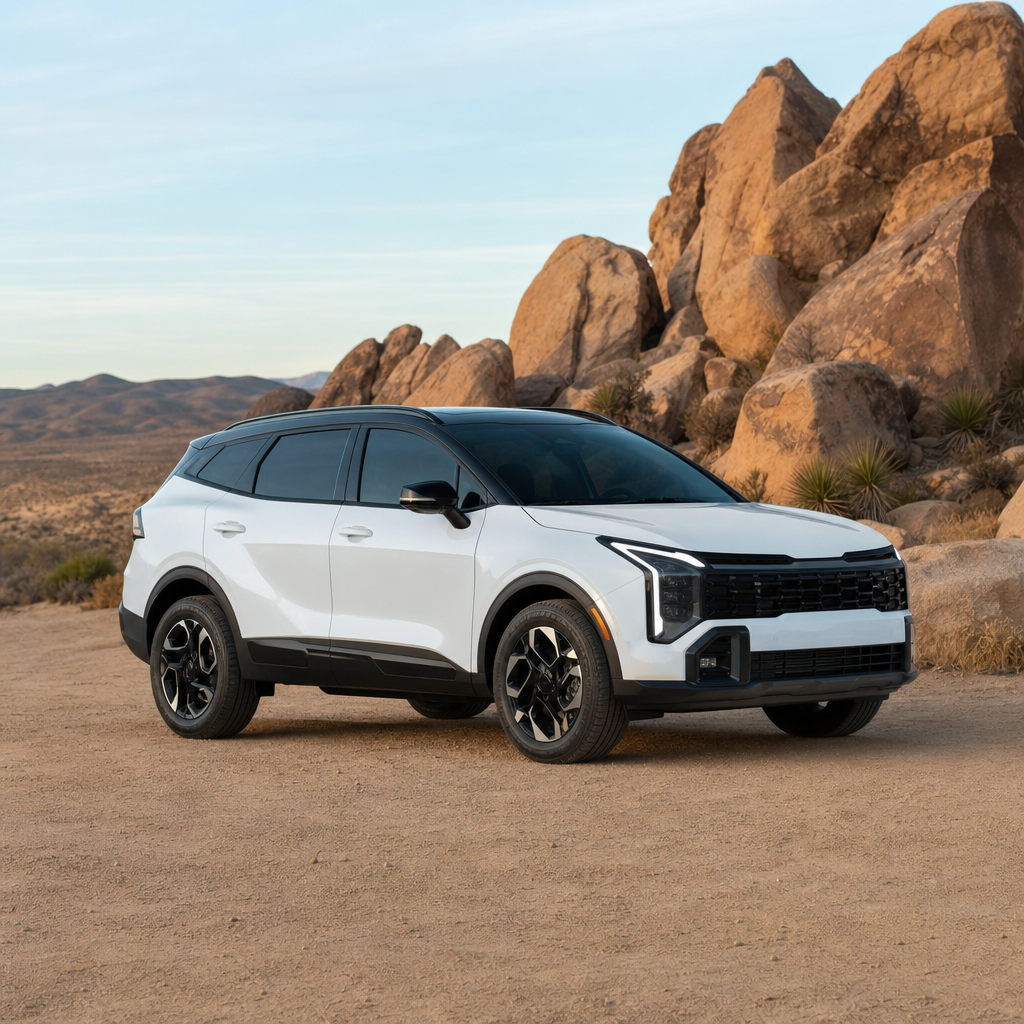 2026 Kia Sportage X-Pro Prestige — Glacial White/black Roof Build Out: 01/31/2026
